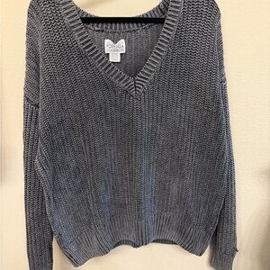 🎉🎉PINK Victoria's Secret Women's Gray V-Neck Sweater